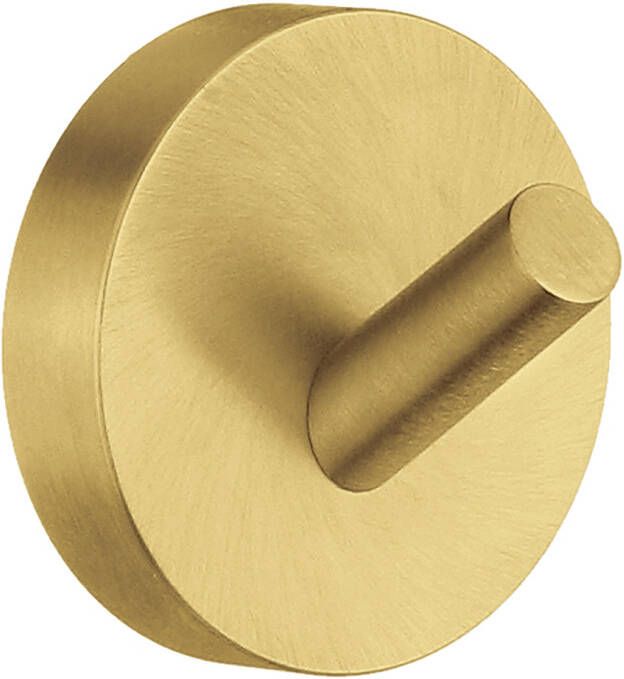 Smedbo Home Handdoekhouder 4.8x4.8cm zelfklevend boren Massief messing Mat messing HV355