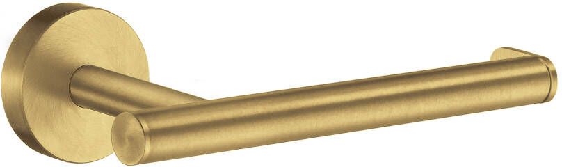 Smedbo Home Toiletrolhouder 15.2x4.8x8.5cm zelfklevend boren Massief messing Mat messing HV3411