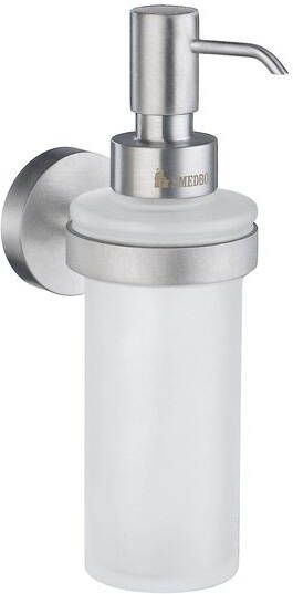 Smedbo Home Zeepdispenser 4.8x18x8.4cm zelfklevend boren Massief messing Mat Chroom HS369