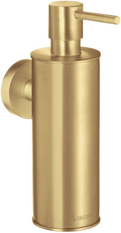 Smedbo Home Zeepdispenser 5x16x10.5cm zelfklevend boren Massief messing Mat messing HV370