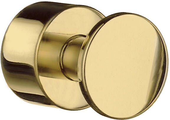 Smedbo House Handdoekhouder 1.9x1.9x2.5cm zelfklevend boren Massief messing 2 stuks Glans messing (goud) RV3455