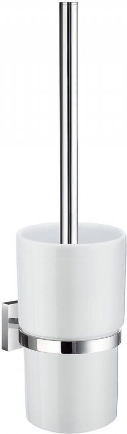 Smedbo House Toiletborstelhouder open wandmodel chroom porselein RK333P