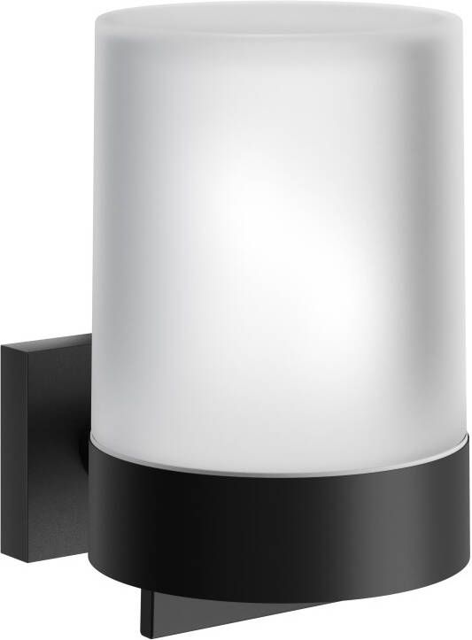 Smedbo House zeepdispenser zwart mat mat glas RB361