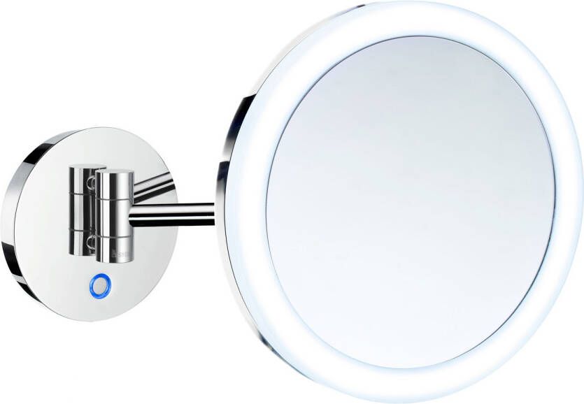 Smedbo Vergrotingsspiegel Outline Draaibaar Battery Operated met LED PmmA Dual Light Chroom