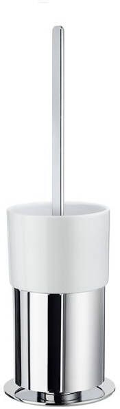 Smedbo Toiletborstel Outline met Houder Mat Glas 9 8x9 8 cm Chroom - Foto 1