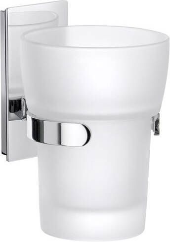 Smedbo Pool Bekerhouder zelfklevend boren Massief messing Chroom ZK343