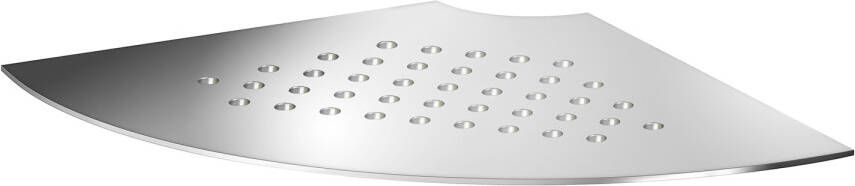 Smedbo Sideline hoekplanchet voor in tegelvoeg 200x200 mm (met gaten) chroom