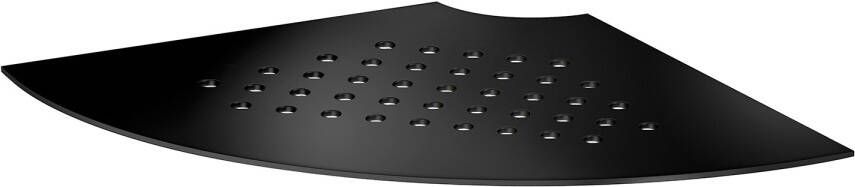 Smedbo Sideline hoekplanchet voor in tegelvoeg 200x200 mm (met gaten) mat zwart