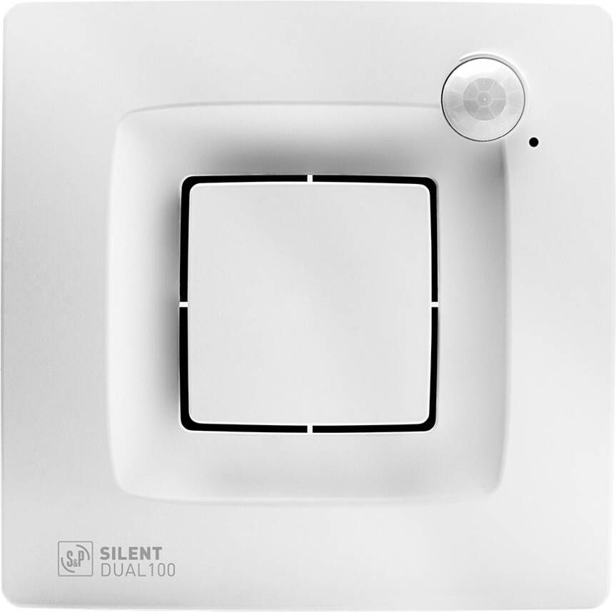 Soler & palau Silent Dual 100 ventilator beweging+hygro wit