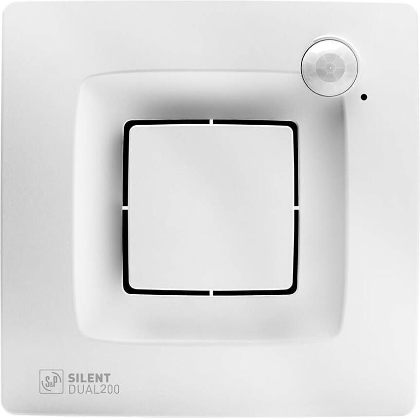 SOLER&PALAU Soler&amp Palau Silent Dual 300 toilet - badkamerventilator met bewegingssensor en hygrostaat