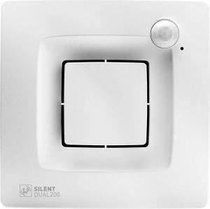 SOLER&PALAU Soler&amp Palau Silent Dual 300 toilet - badkamerventilator met bewegingssensor en hygrostaat