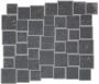 Sphinx Tegels Stone mozaïektegel 30x30 Black - Thumbnail 1