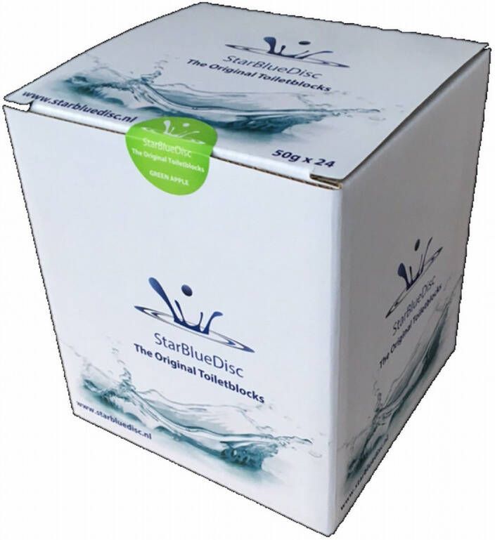 Starbluedisc toiletblokjes voor toiletblokhouder jaarverpakking (24 stuks) groen