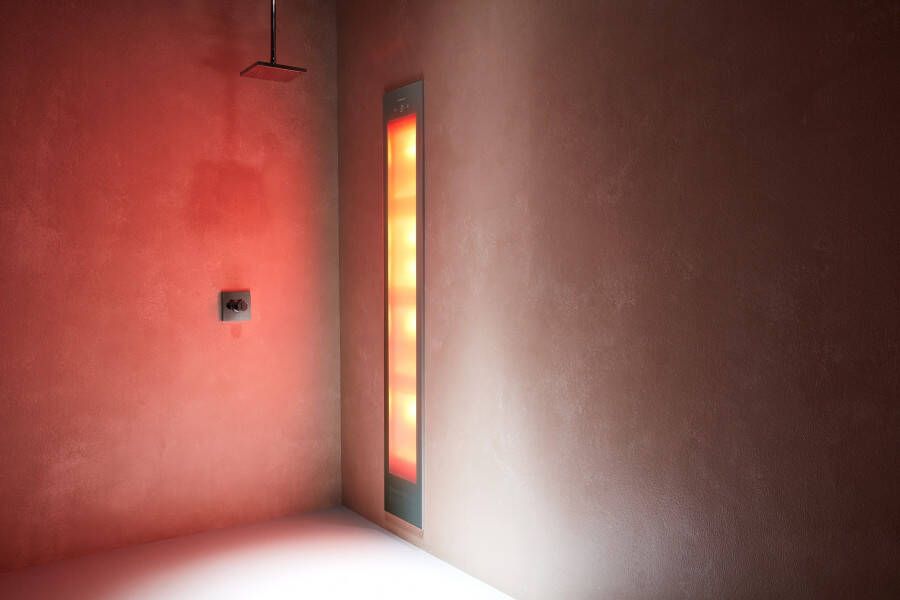 Sunshower Deluxe Organic Grey UV en infrarood inbouwapparaat 32x187x16cm full body 2000watt Organic Grey 80017 - Foto 4