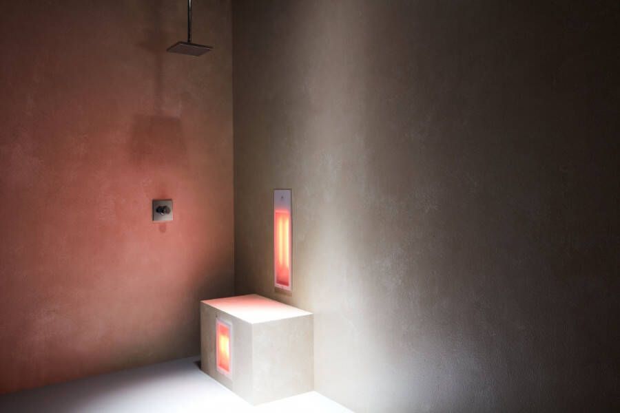 Sunshower Pure Duo Infrarood Inbouwapparaat 20X62X10 cm En 20X32X10 cm Met Kuitbrander Aluminium