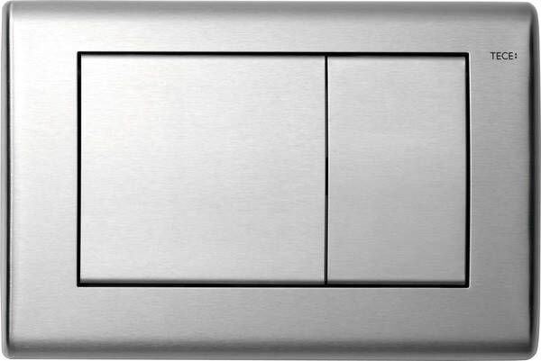 TeCe Planus bedieningsplaat voor duospoeltechniek rvs geborsteld 9.240.320