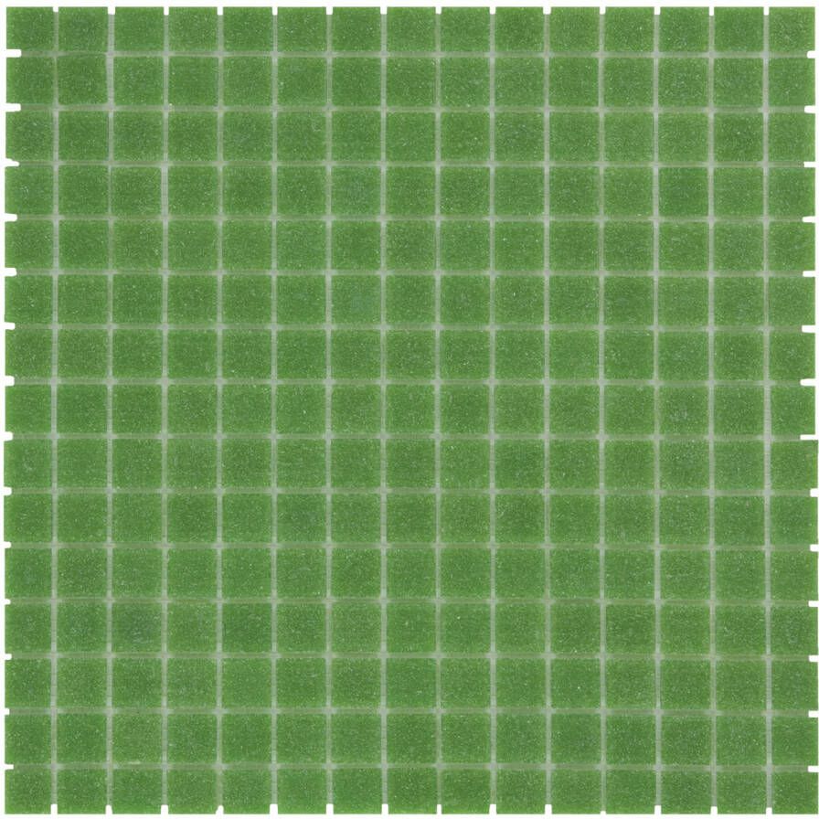 The Mosaic Factory Amsterdam mozaïektegel 32.2x32.2cm wand en vloertegel Vierkant Glas Green Mat GM24