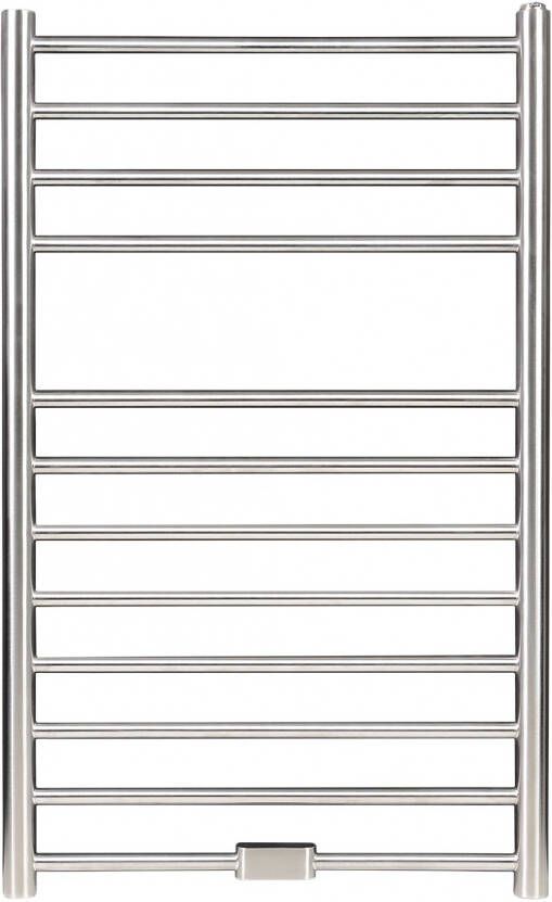 THERMRAD Rvs Lina radiator 393W recht verticaal buis rond 4 aansluitingen hxlxd 1600x600mm glanzend