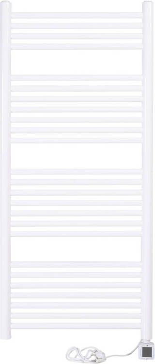 Thermrad Tone-E elektrische handdoekradiator 180x55cm 900W wit RAL 9016