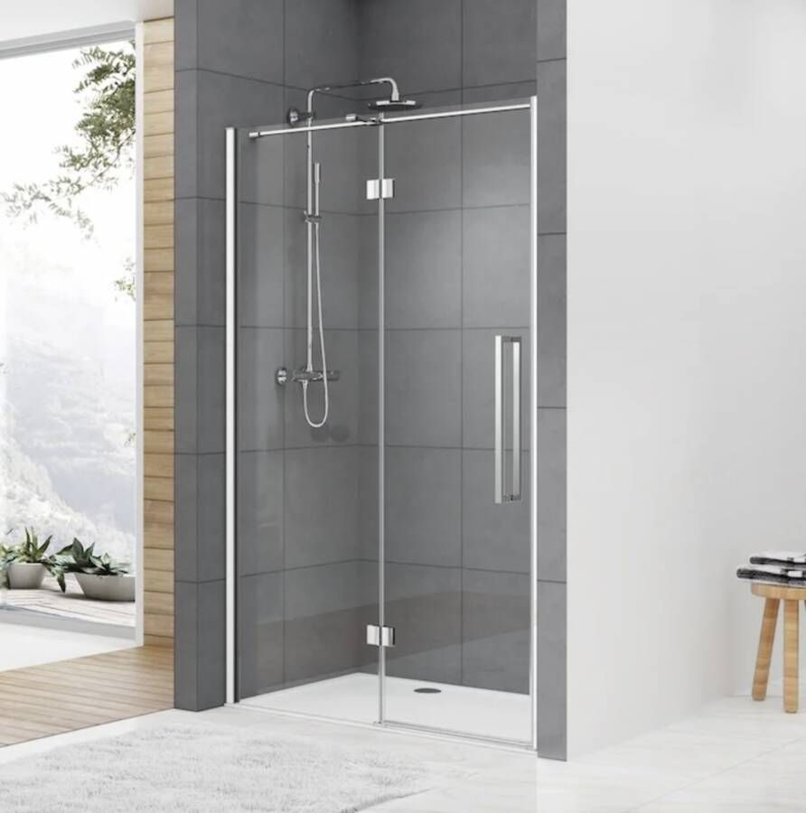 Van Rijn Products ST05300 nis douchedeur 2-delig 110x200 cm chroom