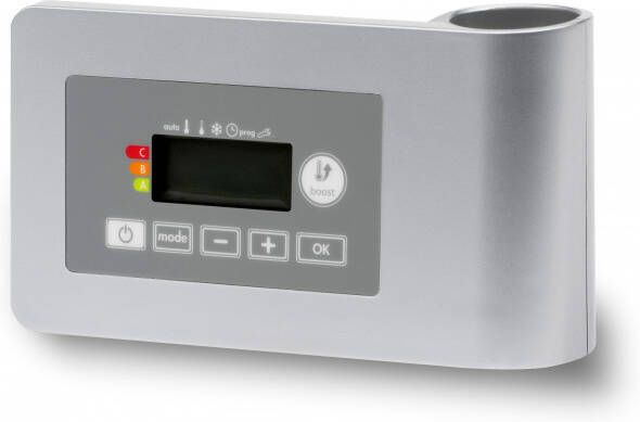 Vasco E-Volve E-V-Basic regelelement voor elektrische radiator grijs RAL 9006
