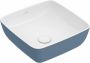 Villeroy & Boch Artis opzetwastafel vierkant 41x41x12.5cm zonder kraangat zonder overloop ocean 417841BCW2 - Thumbnail 2