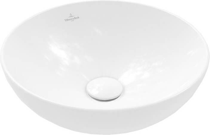 Villeroy & Boch Loop & friends opzetwastafel 38cm rond zonder overloop wit 4a450101 - Foto 2