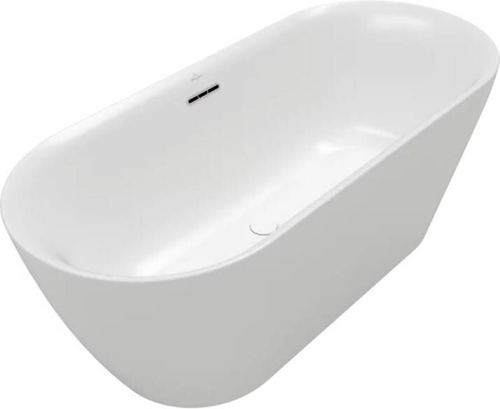 Villeroy & Boch Loop & Friends Oval vrijstaand bad 180x80cm acryl stone white