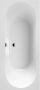 Villeroy en Boch Ligbad Villeroy & Boch Oberon Duobad Quaryl 180 x 80 cm Met Poten Inclusief Overloopcombinatie Wit Alpin - Thumbnail 6