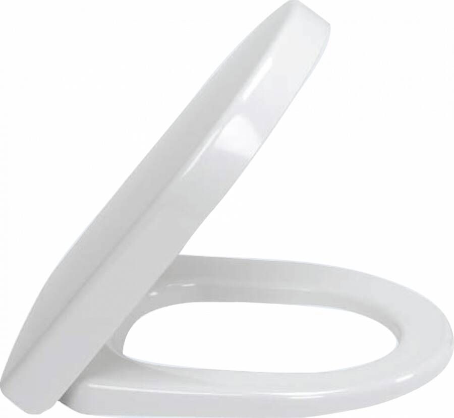 VILLEROY&BOCH Villeroy&amp Boch Subway 2.0 compact project closetzitting met deksel en RVS scharnieren. Kleur wit.
