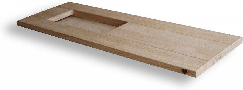 Badplank eiken hout - Walnoot kleur - 100 cm (Limited Edition Badplank eiken hout - Walnoot kleur - 100 cm (Limited Edition