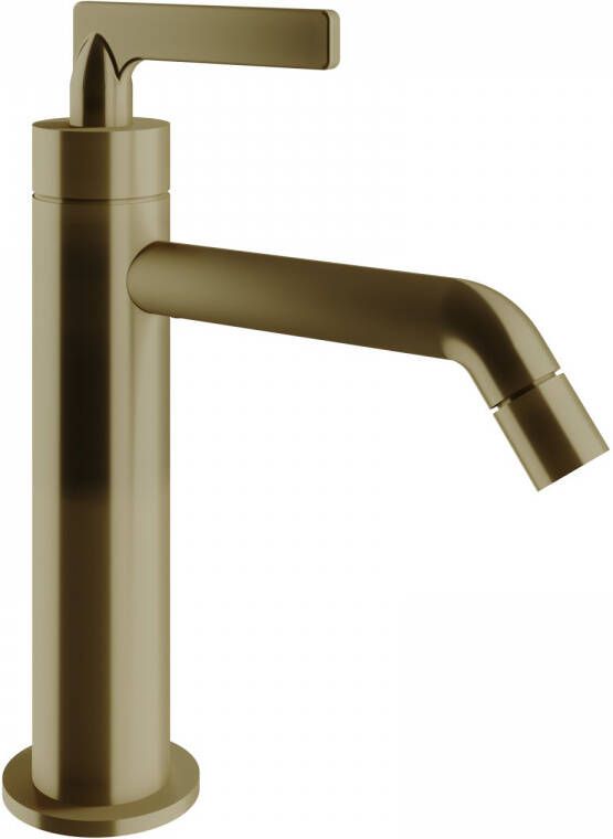 Vtwonen Vt wonen baden Grip eenhendel wastafelkraan zonder waste bronze bronze