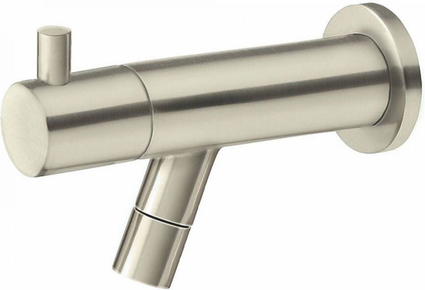 Wiesbaden Amador fonteinkraan met muurbevestiging Kiwa 1 2&apos;&apos; geborsteld staal 22.3723 - Foto 4