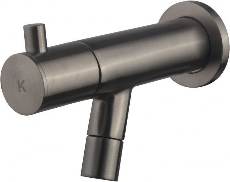 Wiesbaden Amador fonteinkraan met muurbevestiging Kiwa 1 2&apos;&apos; gunmetal 22.7713