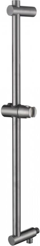 Wiesbaden Caral glijstang met wateraansluiting 75 cm rond rvs look - Foto 2