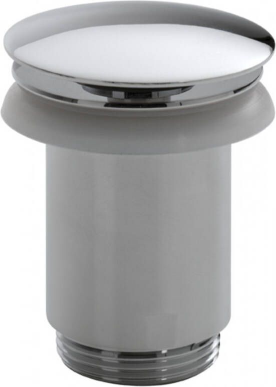 Wiesbaden Caral XL design click-waste messing hoog rond chroom