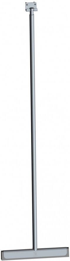 Wiesbaden Vloerwisser Luxe 33x120 cm Geborsteld Staal met Muurbevestiging - Foto 2