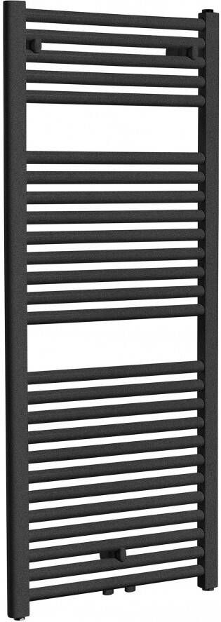 Wiesbaden Designradiator Elara 120x45cm 538 Watt Mat Antraciet Middenonderaansluiting - Foto 7