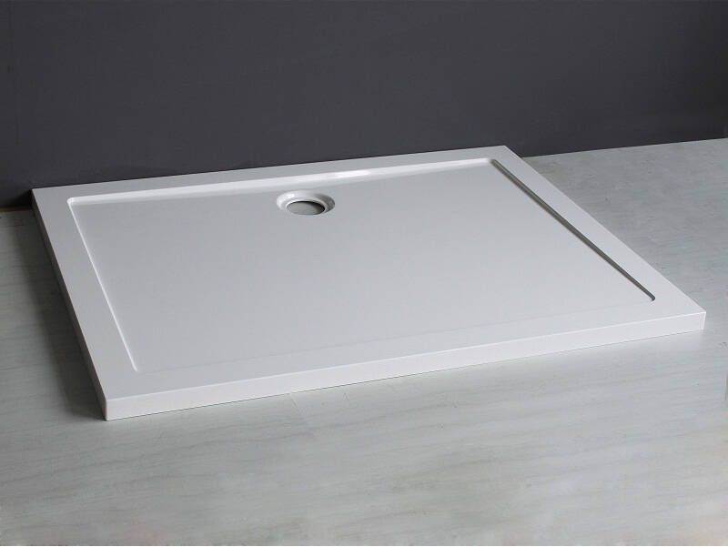 Xellanz Douchebak SMC | 120x80x4 cm | SMC | Excl.Afvoer | Rechthoek | Wit glans - Foto 6