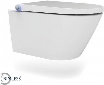 Wiesbaden Vesta Comfort Rimless douchetoilet wit