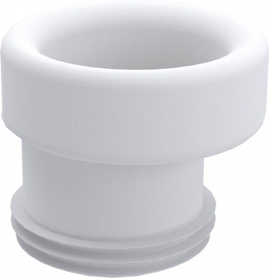SOLAR Wisa Closetafvoermanchet nummer 7 model WISA excentrisch 96 110mm aansluitdiameter 18 5mm sprong kunststof wit