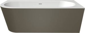Xenz Charley hoekbad rechts 180x80 Bicolor wit klei incl. 7006 badvulcombi inox 7015 0107 VC IN