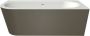 Xenz Charley XS hoekbad rechts 165x75 Bicolor edelweiss klei incl. 7006 badvulcombi chroom 7036 0307 VC - Thumbnail 1