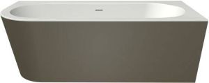 Xenz Charley XS hoekbad rechts 165x75 Bicolor edelweiss klei incl. 7006 badvulcombi wit mat 7036 0307 VC WM