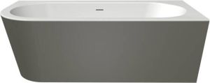 Xenz Charley XS hoekbad rechts 165x75 Bicolor wit cement incl. 7006 badvulcombi grafiet 7036 0106 VC GG