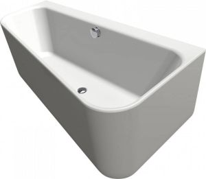 Xenz Cindy hoekbad rechts 155x75 55 Bicolor wit cement incl. 7006 badvulcombi wit glans 7038 0106 VC WG