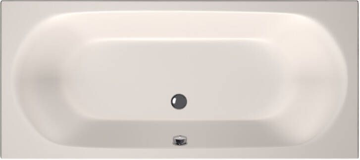 Xenz Ligbad Inbouw Cuba Rechthoek 1-2 Persoons Duobad 80x180x48cm Acryl Creme Mat met Poten