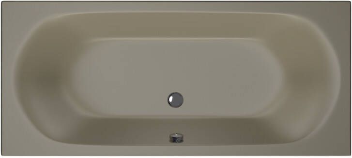 Xenz Ligbad Inbouw Cuba Rechthoek 1-2 Persoons Duobad 80x180x48cm Acryl Klei Mat met Poten