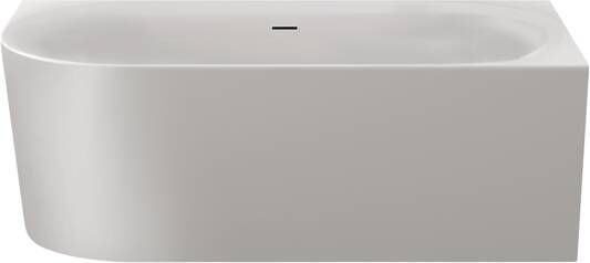 Xenz Fay halfvrijstaand hoekbad 180x80cm glans wit rechts met badafvoer- vulcombinatie glans wit