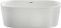Xenz Friso vrijstaand bad 155x80cm glans wit met badafvoer- overloopcombinatie wit glans - Thumbnail 2